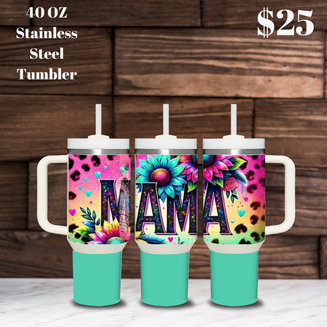 Mama's Floral Delight Tumbler