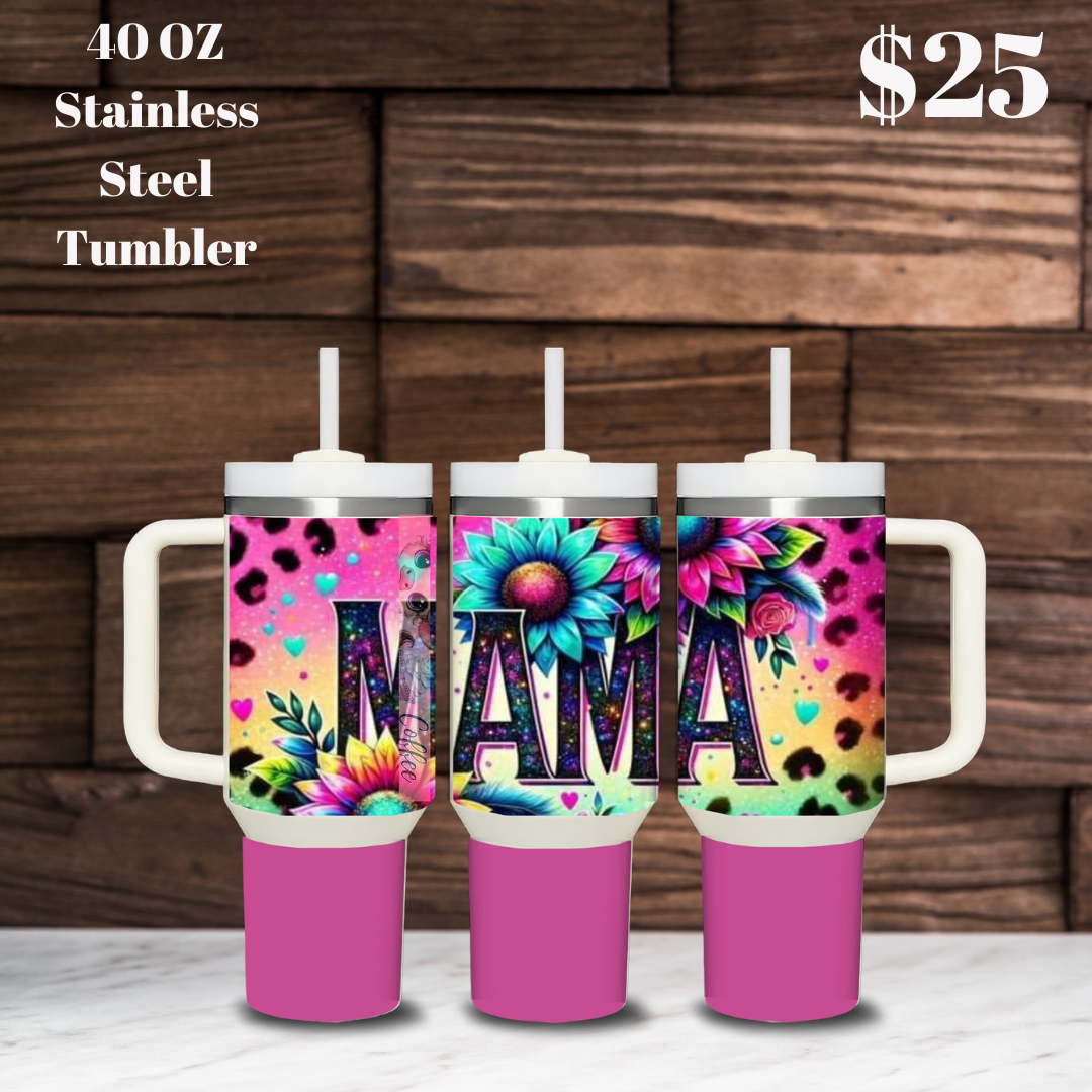 Mama's Floral Delight Tumbler