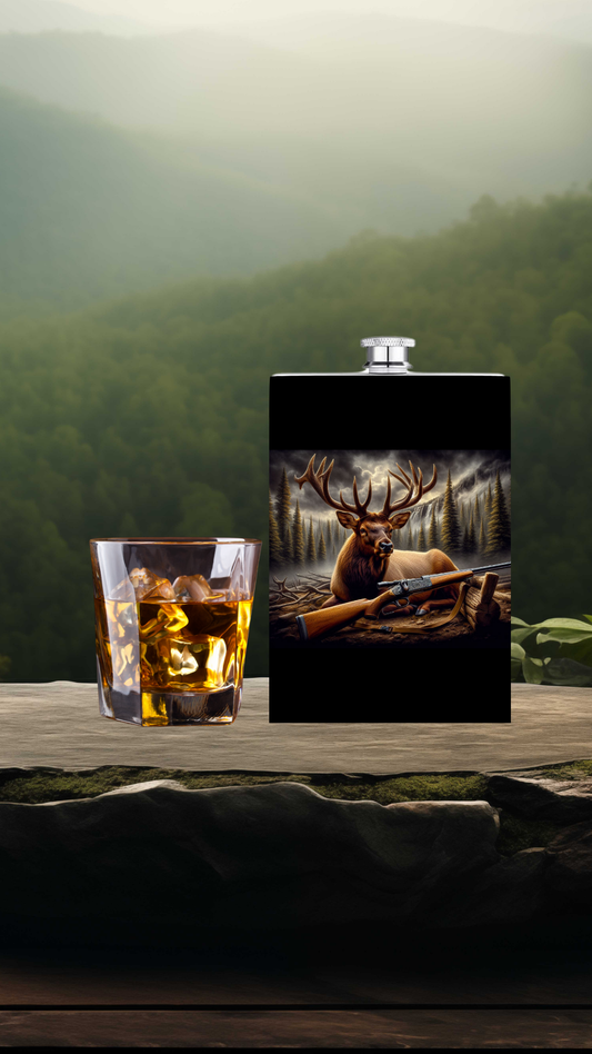 Majestic Wilderness Stainless Steel Hip Flask