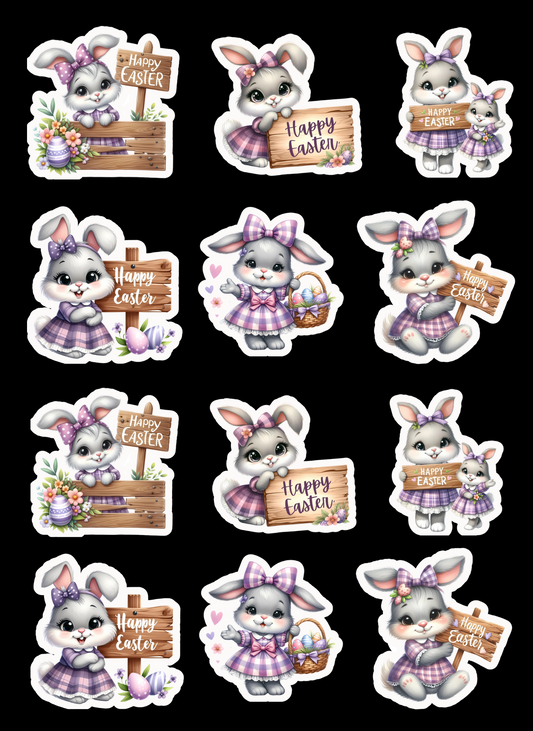 Bunny Bliss Easter Stickers