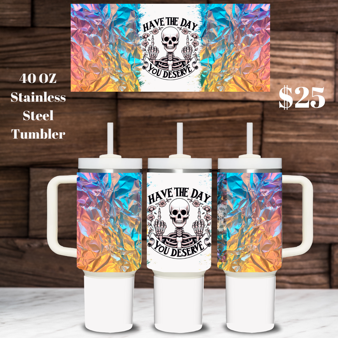 Karma Aesthetic 40oz Stainless Steel Tumblers