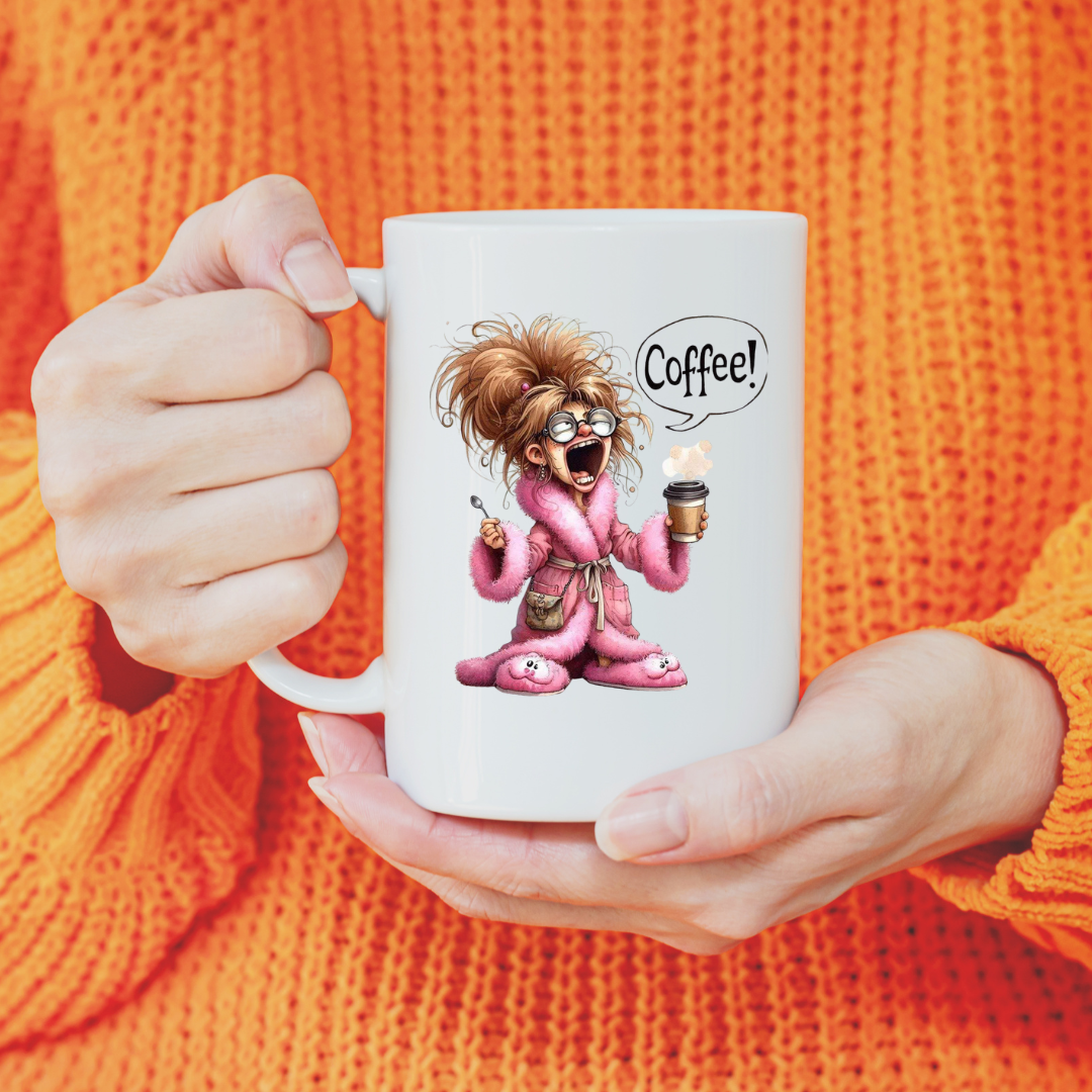 Morning Mayhem Coffee Mugs: The Early Bird's Comic Relief