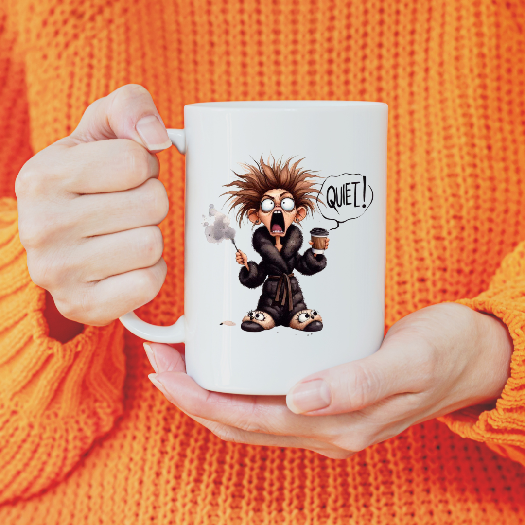 Morning Mayhem Coffee Mugs: The Early Bird's Comic Relief