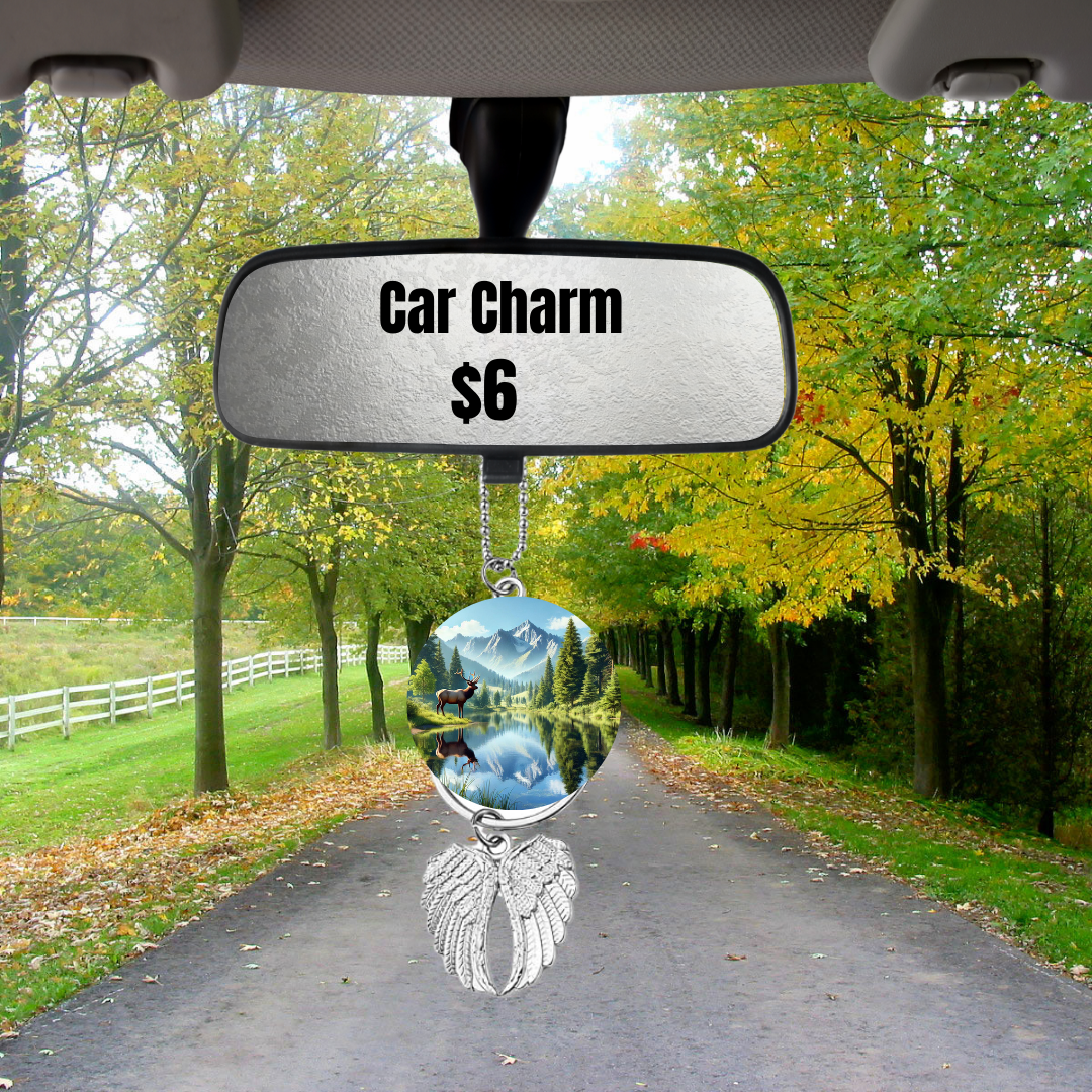 Nature's Elegance Car Charms – 8 Designs