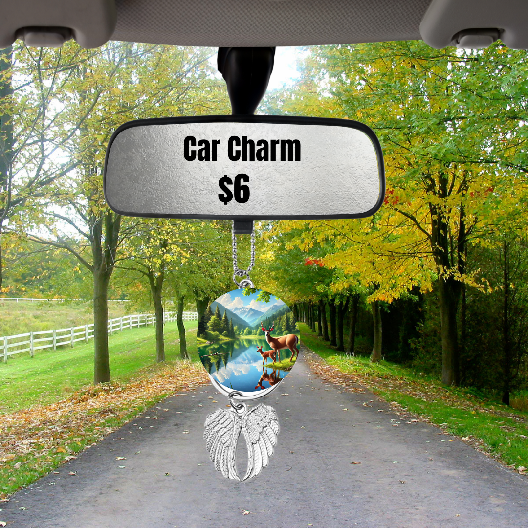 Nature's Elegance Car Charms – 8 Designs