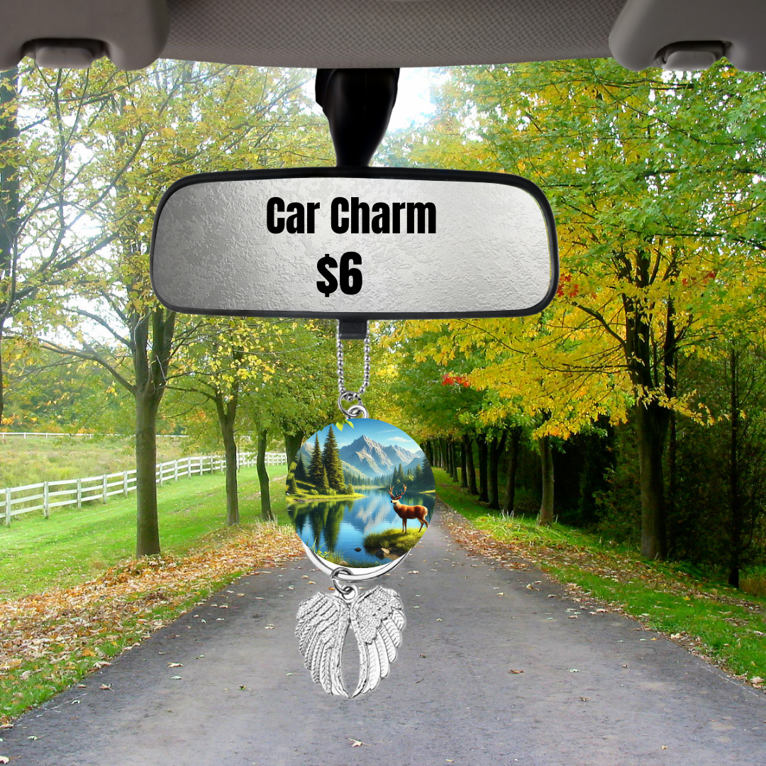 Nature's Elegance Car Charms – 8 Designs