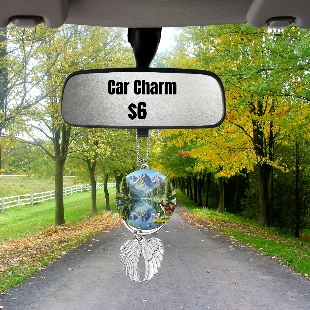 Nature's Elegance Car Charms – 8 Designs