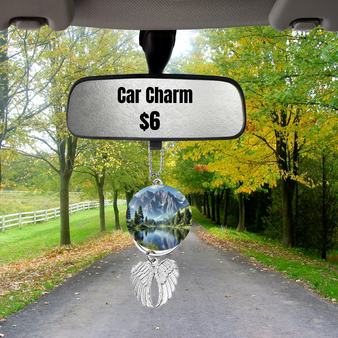 Nature's Elegance Car Charms – 8 Designs