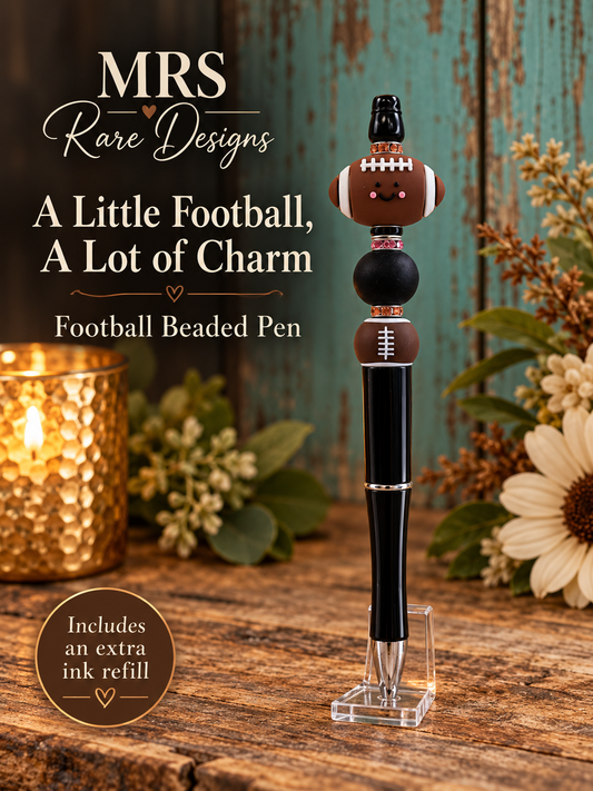 Football Beaded Pen - A Little Football, A Lot of Charm