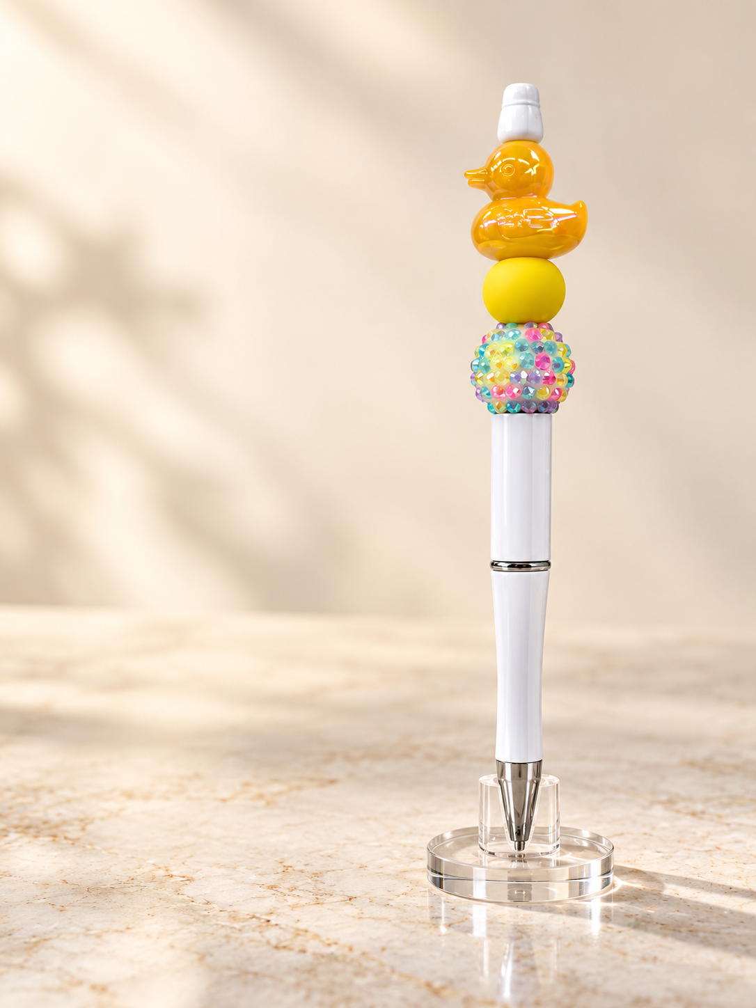 Yellow Duck Beaded Pen - A Little Quack, A Lot of Sunshine