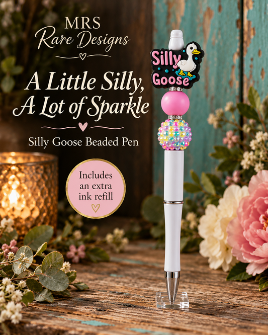 Silly Goose Beaded Pen - A Little Silly, A Lot of Sparkle