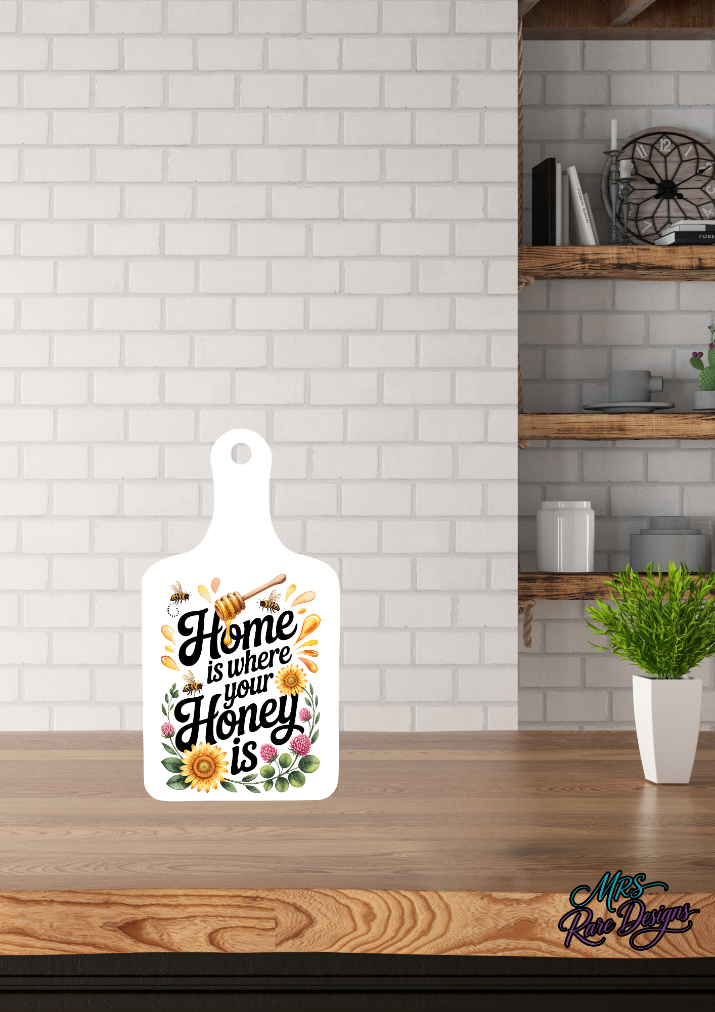 "Home Is Where Your Honey Is" Charcuterie Board Decoration