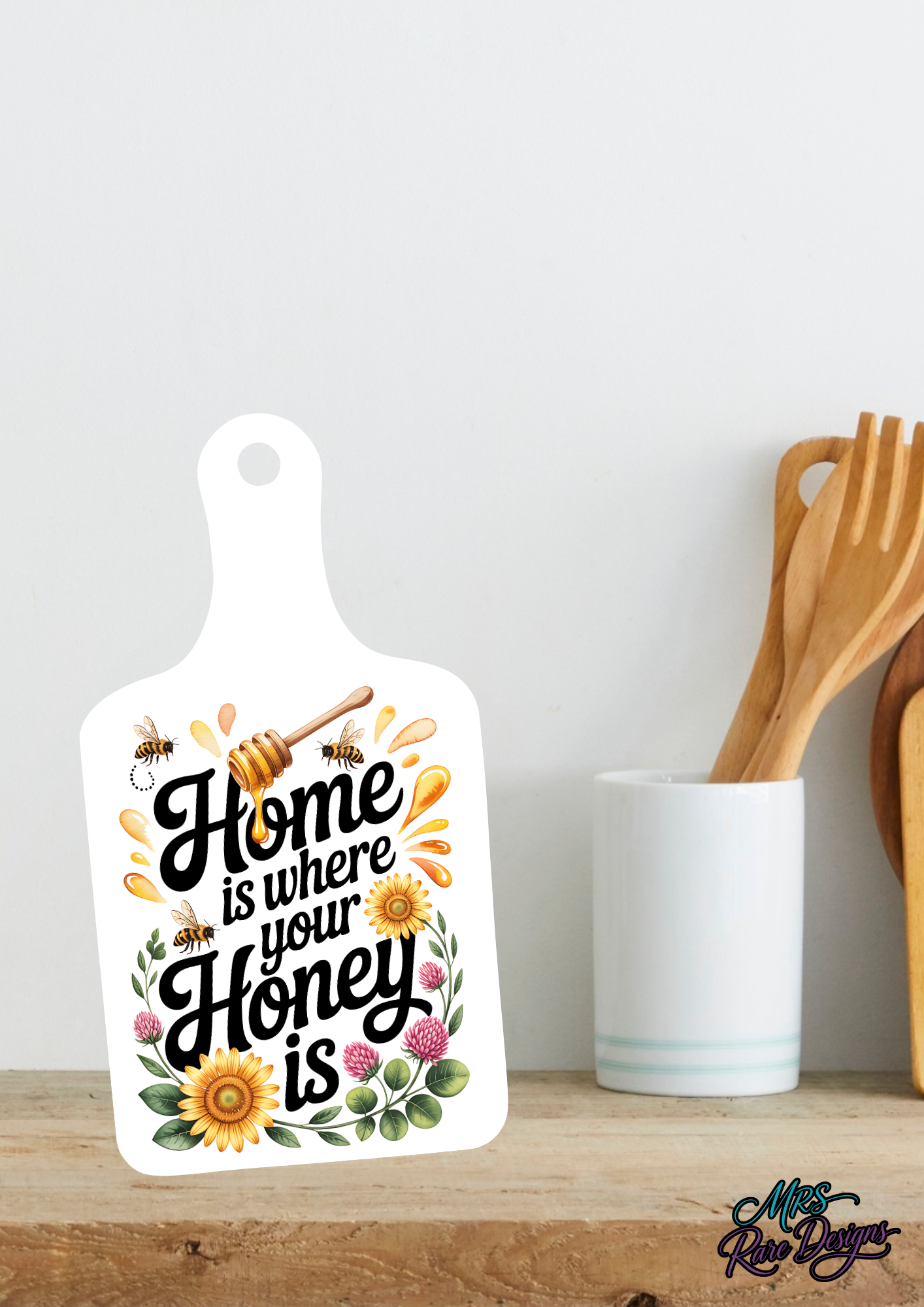 "Home Is Where Your Honey Is" Charcuterie Board Decoration