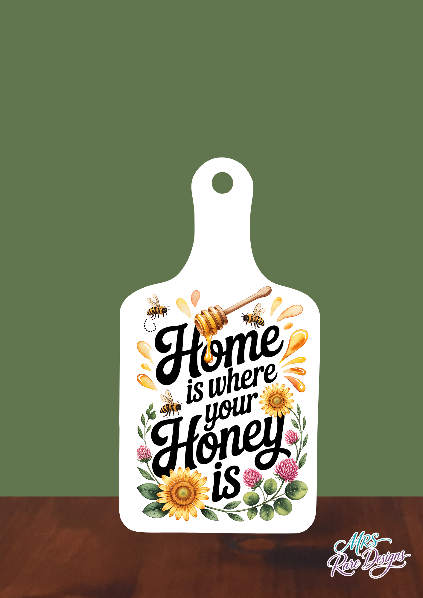 "Home Is Where Your Honey Is" Charcuterie Board Decoration