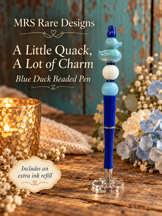 Blue Duck Beaded Pen - A Little Quack, A Lot of Charm