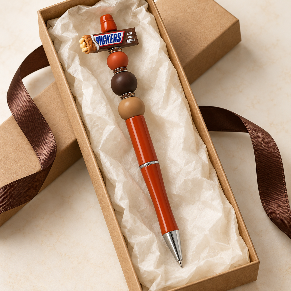 Sweet Note Candy Bar Beaded Pen