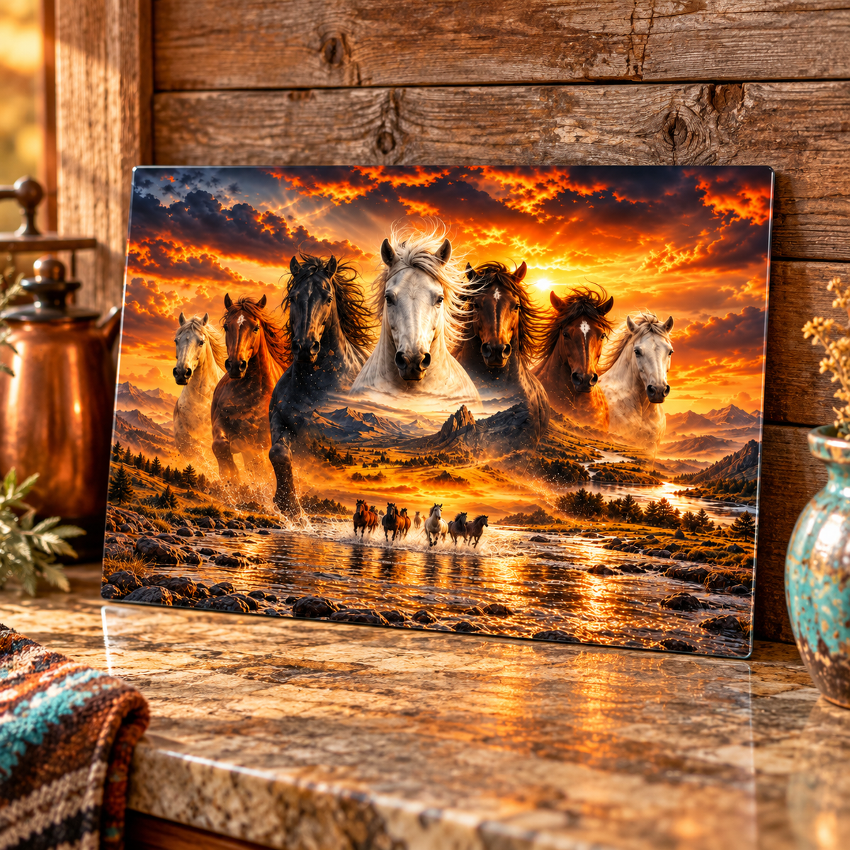 Wild & Free 11 x 7.87 Inch Glass Cutting Board