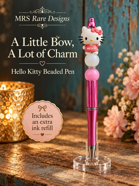 Hello Kitty Beaded Pen | MRS Rare Designs