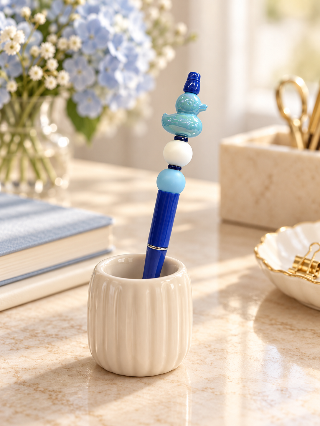 Blue Duck Beaded Pen - A Little Quack, A Lot of Charm