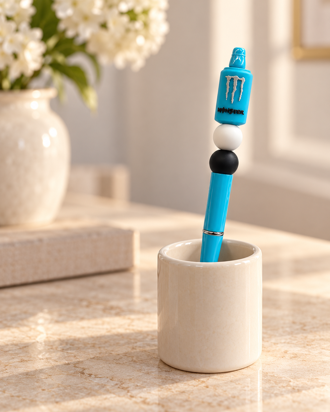 Turquoise Beaded Pen - A Little Bold, A Lot of Personality