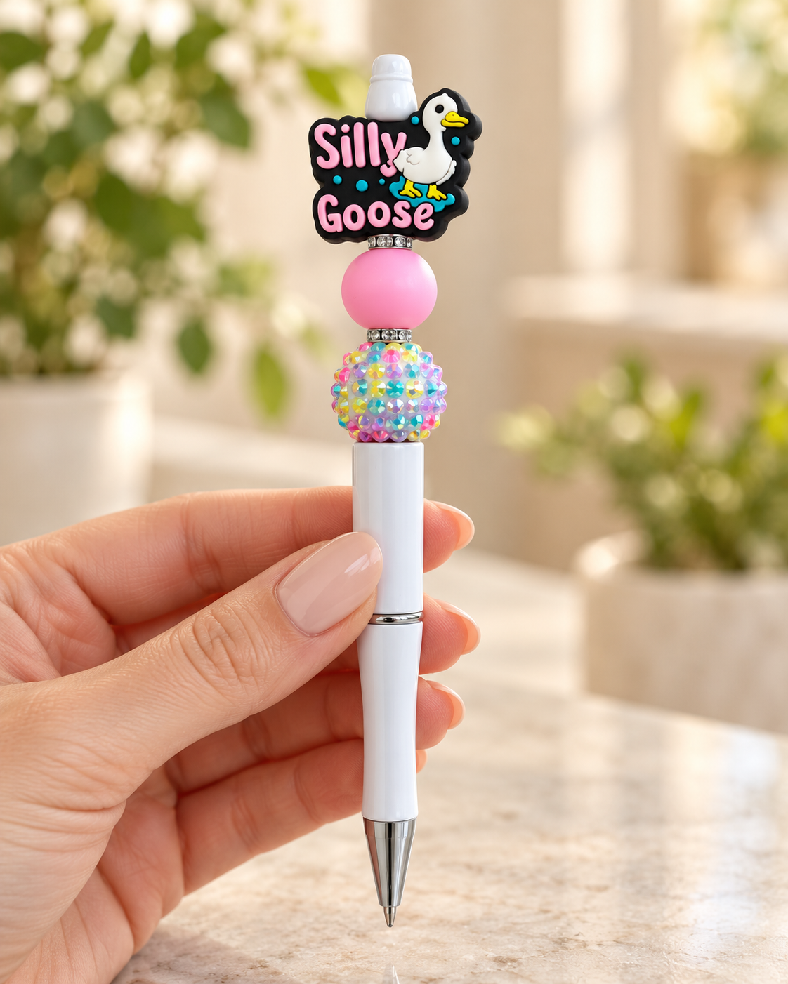 Silly Goose Beaded Pen - A Little Silly, A Lot of Sparkle