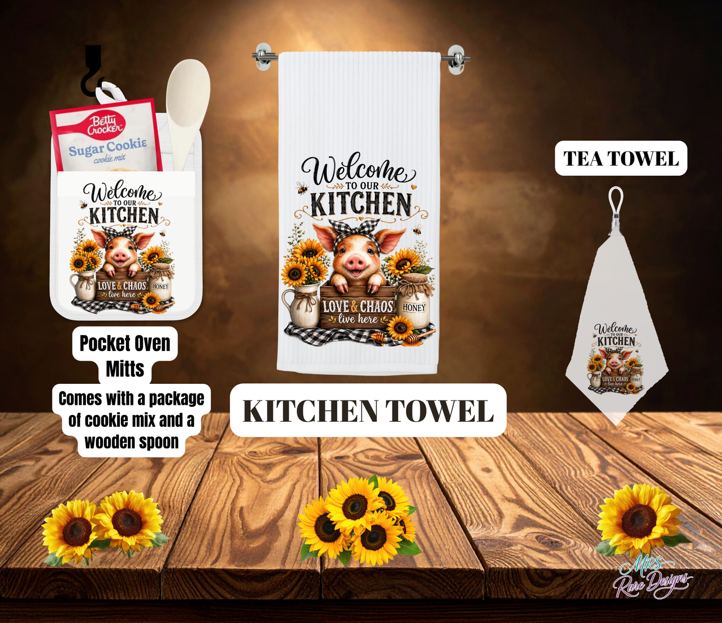 Sweet Chaos Farmhouse Cookie Baking & Kitchen Gift Set