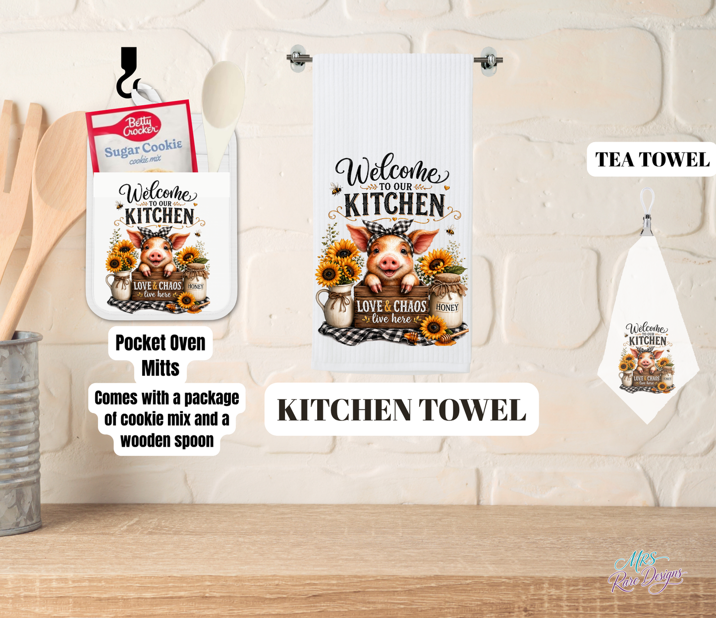 Sweet Chaos Farmhouse Cookie Baking & Kitchen Gift Set