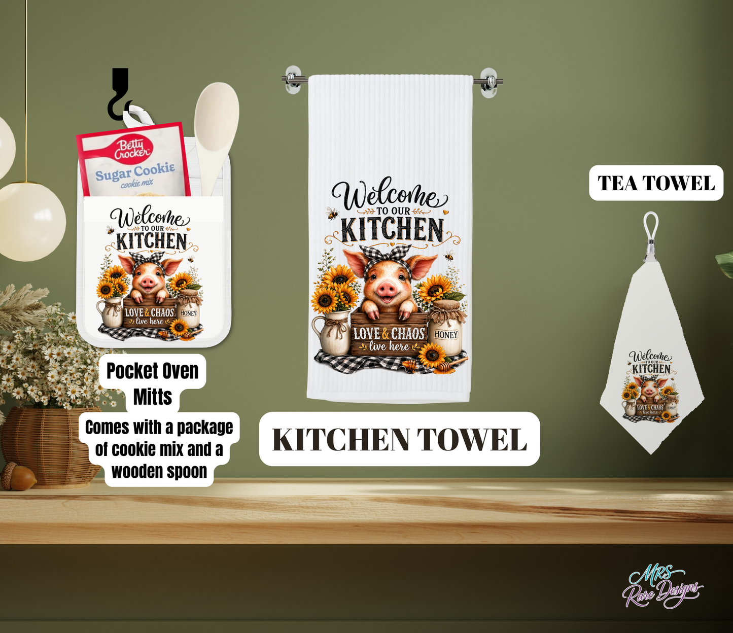 Sweet Chaos Farmhouse Cookie Baking & Kitchen Gift Set