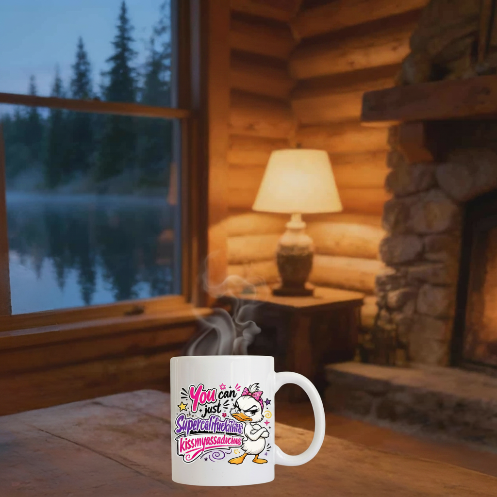 Supercalifuckilistic Sassy Duck Mug – 11oz Ceramic