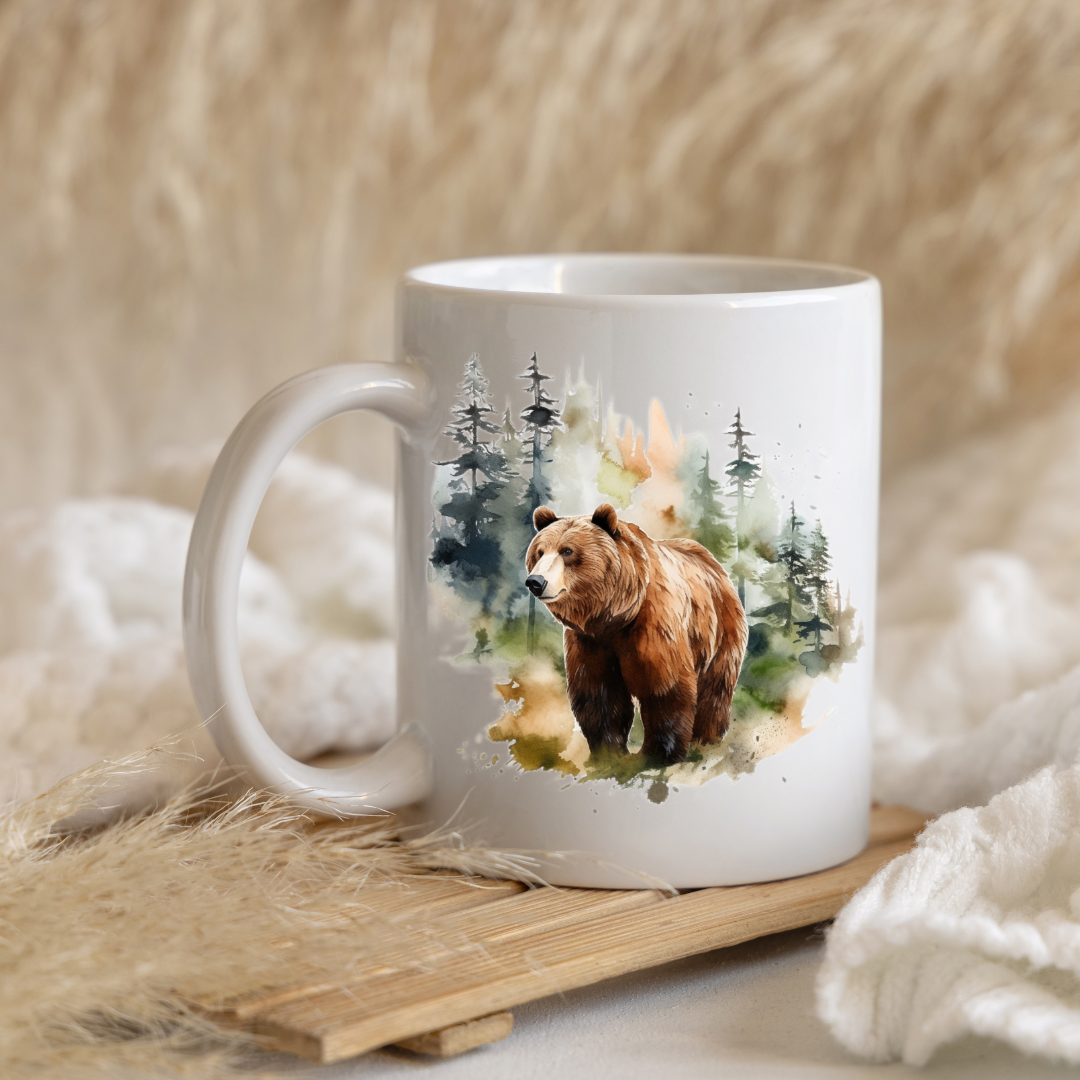 Majestic Wilderness Bear Mugs