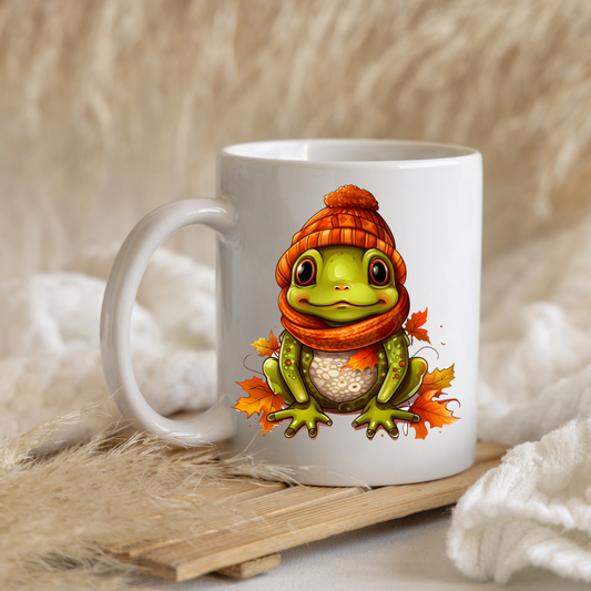 Autumn Frolic Frog Mugs