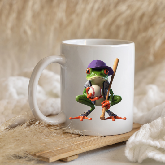 Baseball Buddy Frog Mugs