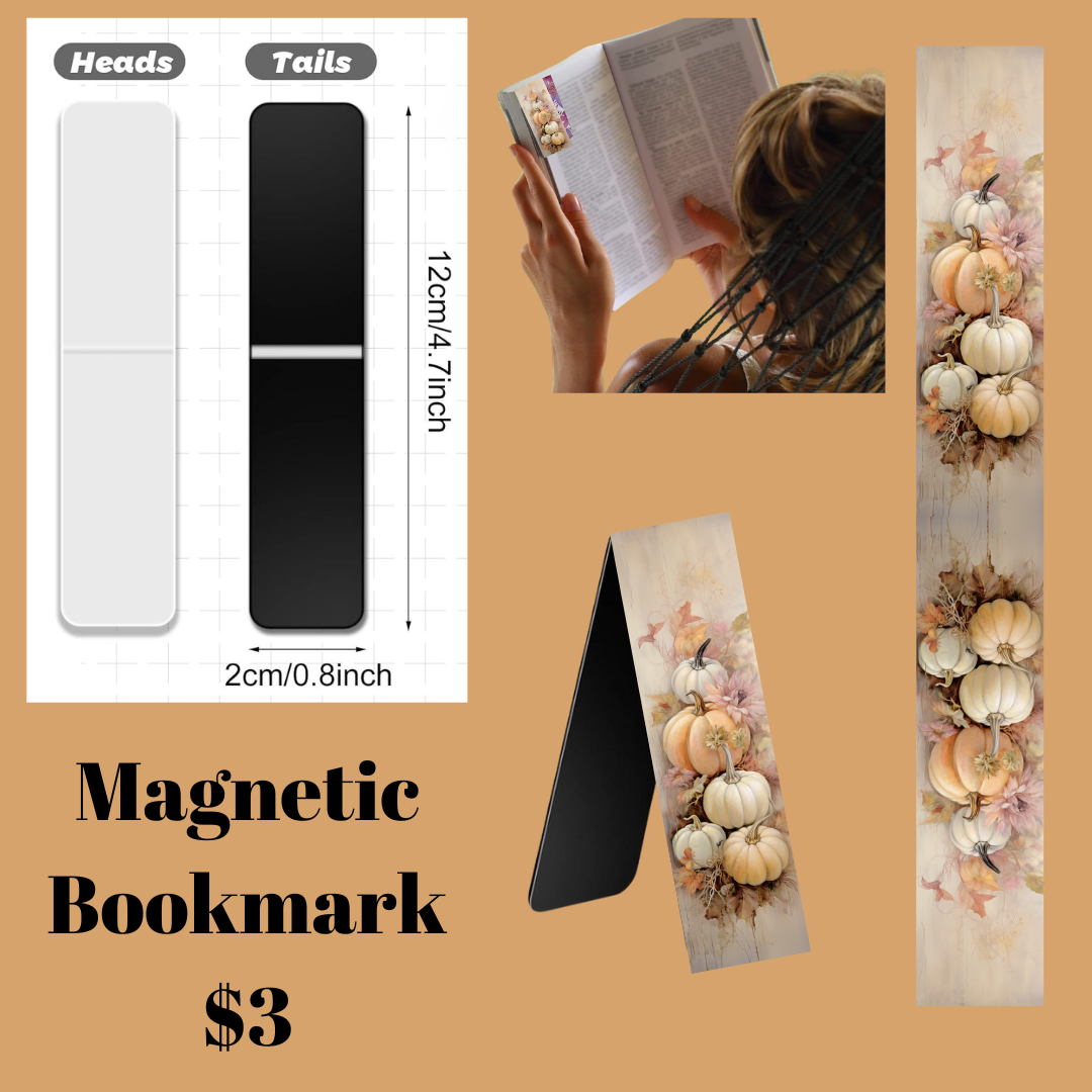 Vintage Pumpkin Magnet BookMarks