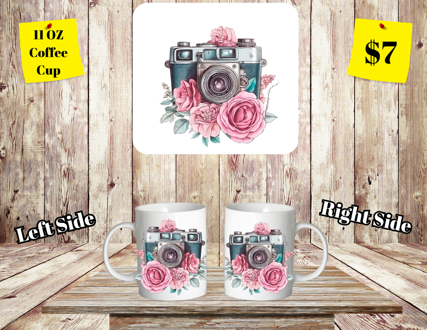 Classic SClassic Shutterbug Floral Coffee Cup Collectionhutterbug Floral Coffee Cup Collection