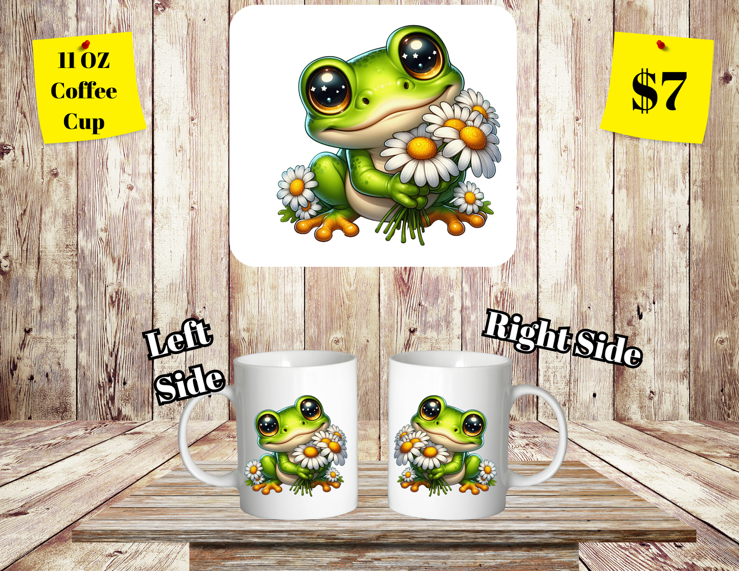 Daisy-Frog Delight Coffee Cup