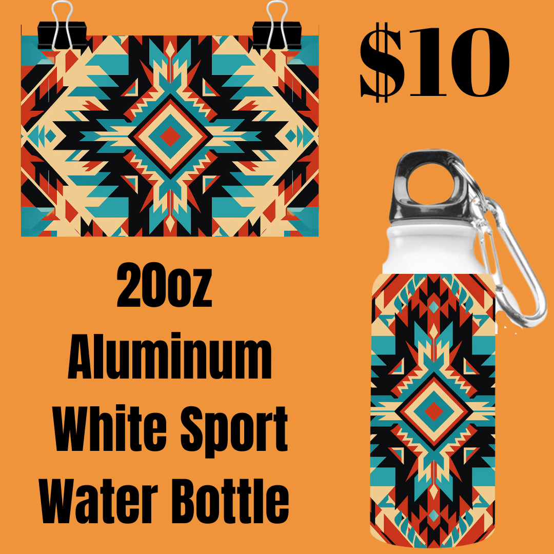 Aztec Elegance 20oz Aluminum Sport Water Bottle