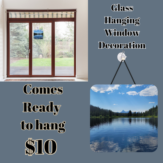 Lilly Lake Glass Window Hanger decoration