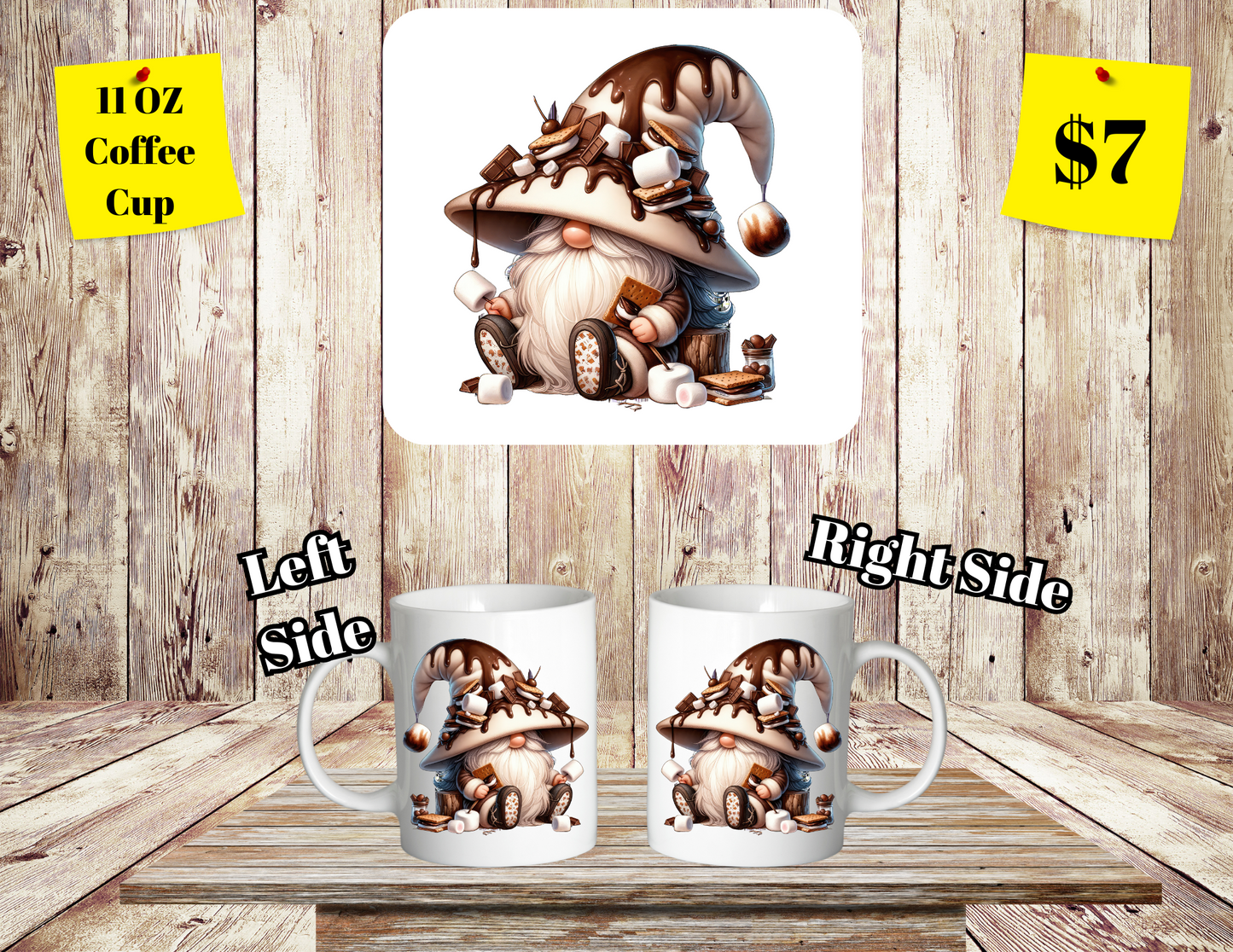 "Enchanted Brew" Whimsical Gnome Coffee Cup Series