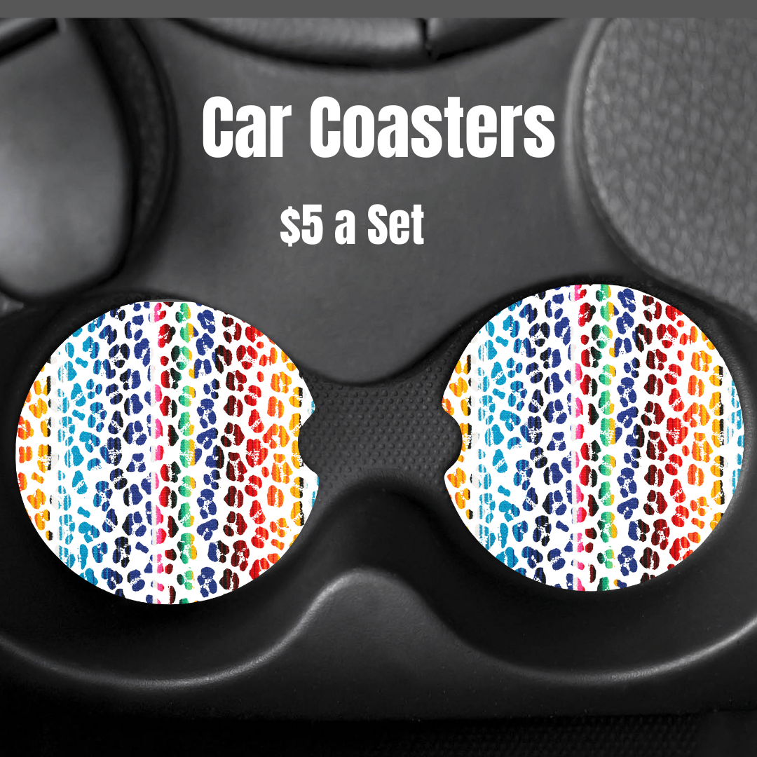 Kaleidoscope Dapples Car Coasters