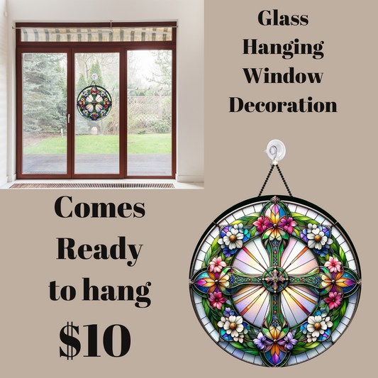 Radiant Faith Glass Suncatcher