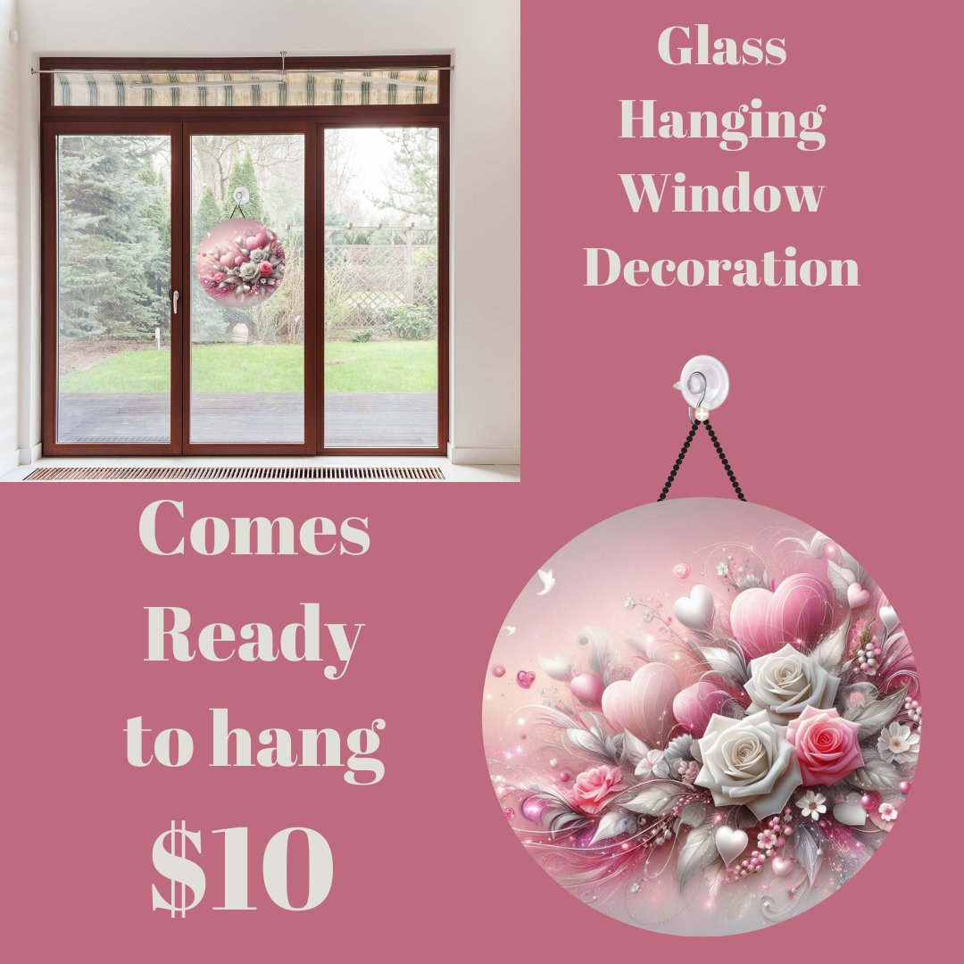 Enchanted Bouquet Series: Glass Hanging Window Decorations