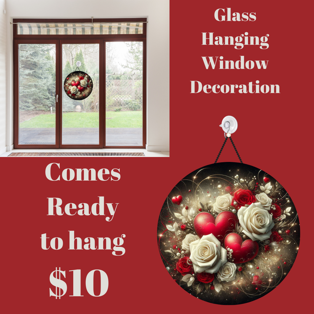 Enchanted Bouquet Series: Glass Hanging Window Decorations