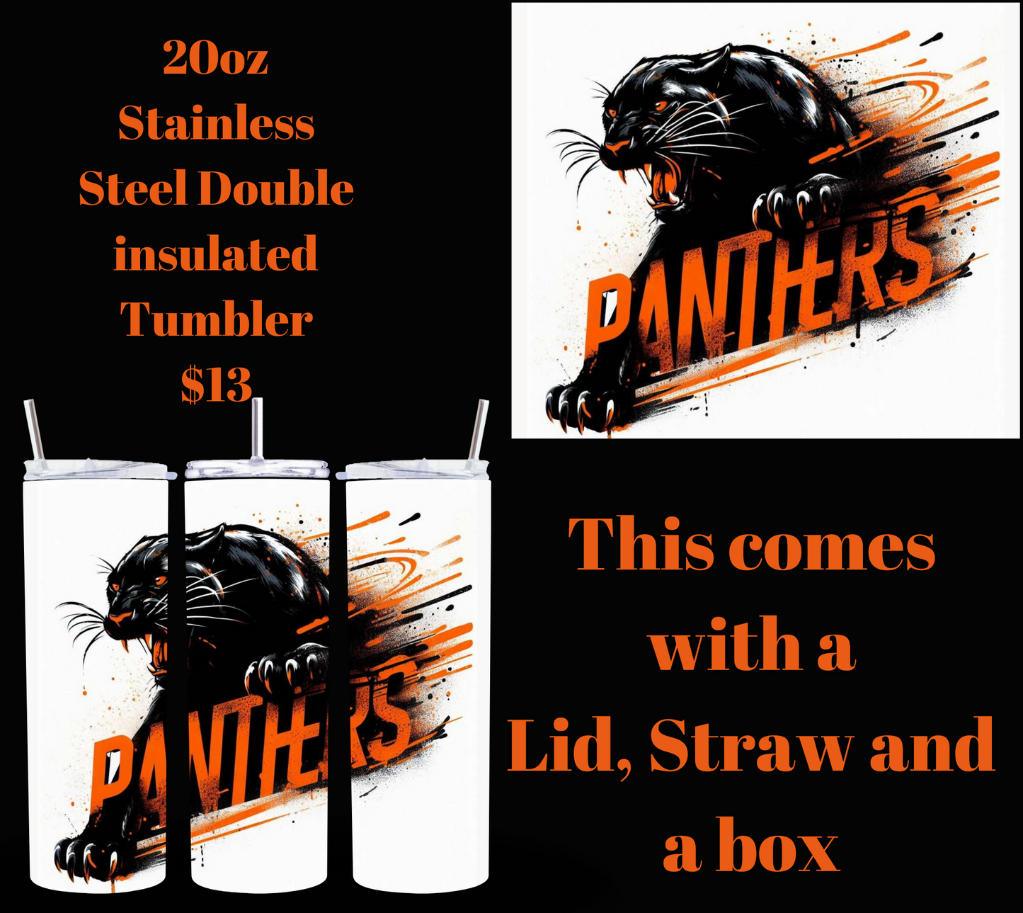 Exclusive Powell Panther 20 oz Tumblers: Unleash Your Panther Spirit!