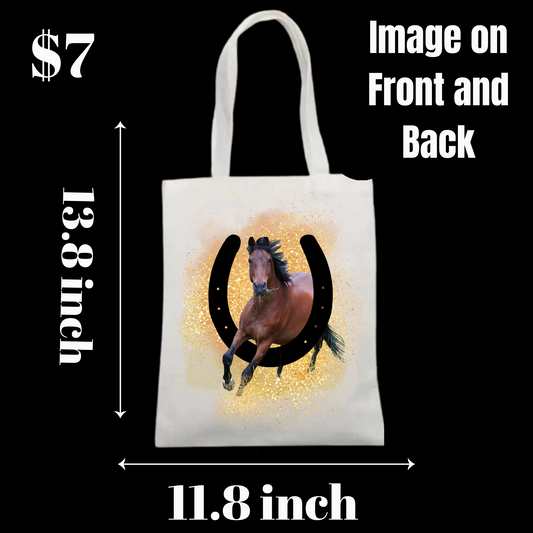 Majestic Horse Canvas Tote Bag