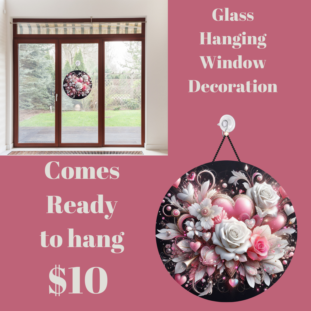 Enchanted Bouquet Series: Glass Hanging Window Decorations