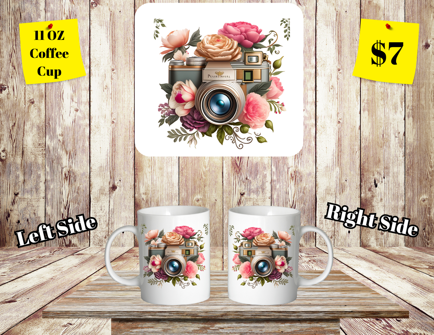 Classic SClassic Shutterbug Floral Coffee Cup Collectionhutterbug Floral Coffee Cup Collection