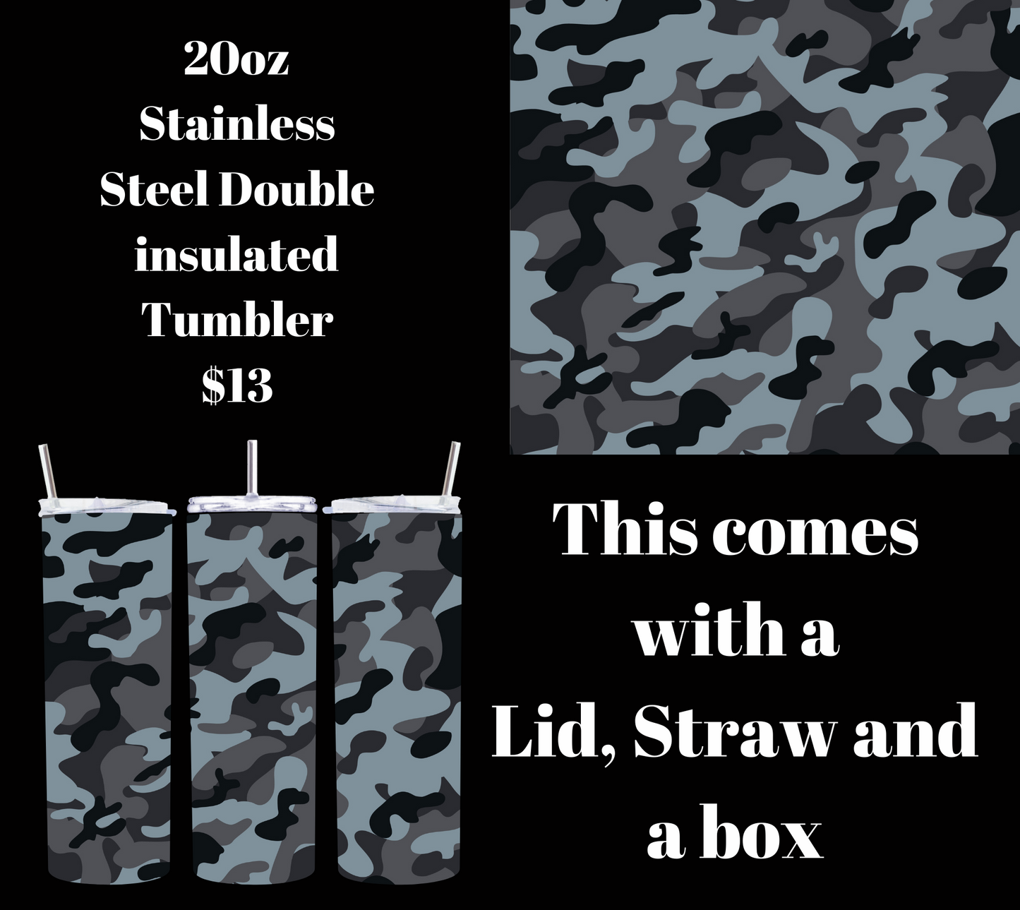 Stealth Sipper 20oz Tumbler