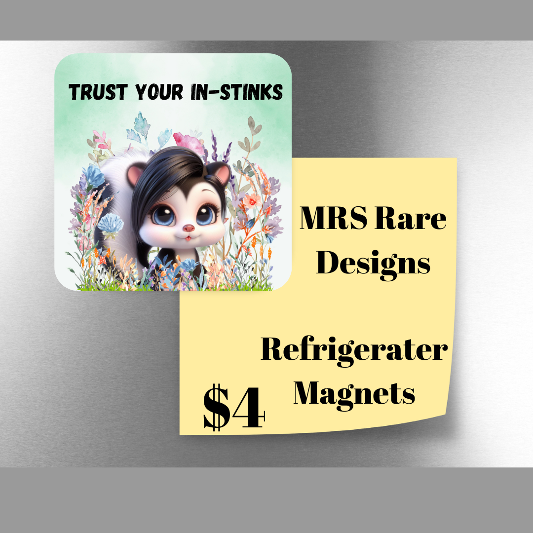 Inspirational Skunk Garden Magnets