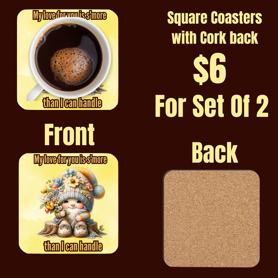 Gnome's Embrace Coaster Set