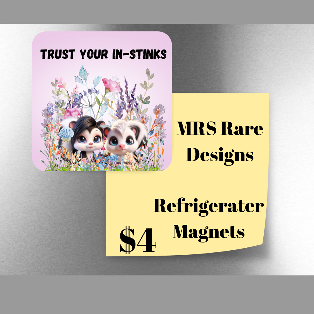 Inspirational Skunk Garden Magnets